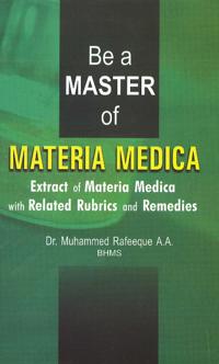 Be a master of materia medica - extract of materia medica with related rubr