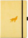 Dingbats* Wildlife A5+ Dotted – Cream Wolf Notebook