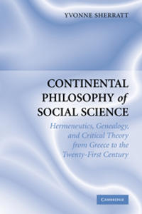 Continental Philosophy Of Social Science
