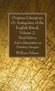 Origines Liturgicae, Or Antiquities of the English Ritual, Volume 2, Third Edition