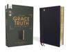NASB, The Grace and Truth Study Bible (Trustworthy and Practical Insights), Leathersoft, Navy, Red Letter, 1995 Text, Comfort Print