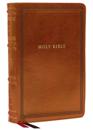 KJV, Wide-Margin Reference Bible, Sovereign Collection, Leathersoft, Brown, Red Letter, Comfort Print