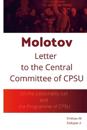 Molotov Letter to The Central Committee of CPSU