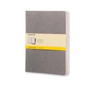 Moleskine Pebble Grey Squared Cahier Extra Large Journal (3 Set)