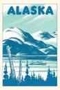 Vintage Journal Alaskan Travel Poster