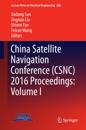 China Satellite Navigation Conference (CSNC) 2016 Proceedings: Volume I