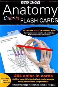 Anatomy Color-In Flash Cards: Ultimate 2-In-1 Learning Tool