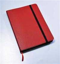 Monsieur Notebook Red Leather Plain Medium