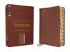 NKJV, Thompson Chain-Reference Bible, Leathersoft, Brown, Red Letter, Thumb Indexed, Comfort Print