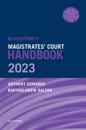Blackstone's Magistrates' Court Handbook 2023 and Blackstone's Youths in the Criminal Courts (October 2018 edition) Pack