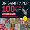 Origami Paper 100 sheets Modern Art 6" (15 cm)