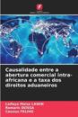 Causalidade entre a abertura comercial intra-africana e a taxa dos direitos aduaneiros