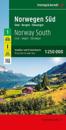 Norway South, Road and Leisure Map