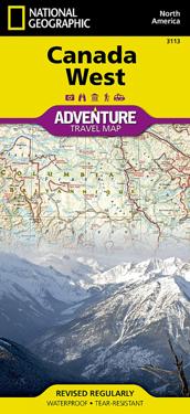 National Geographic Adventure Map Canada West