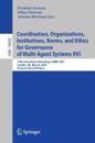 Coordination, Organizations, Institutions, Norms, and Ethics for Governance of Multi-Agent Systems XVI