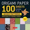 Origami Paper 100 sheets Washi Patterns 6" (15 cm)