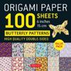 Origami Paper 100 Sheets Butterfly Patterns 6" (15 cm)
