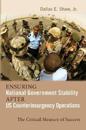 Ensuring National Government Stability After Us Counterinsurgency Operations
