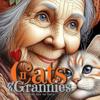 Cats and Grannies Coloring Book for Adults 2
