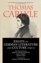 Essays on German Literature and Culture, Part II