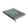 Pacific Blue (Old Leather Collection) Ultra Lined Softcover Flexi Journal (Elastic Band Closure)