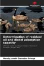 Determination of residual oil and diesel adsorption capacity