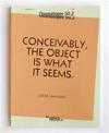 Lucas Maassen: Conceivably, the Object is What it Seems