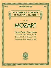 Wolfgang Amadeus Mozart Three Piano Concertos