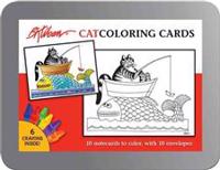 B. Kilban: Cat Coloring Cards [With 10 Envelopes and 6 Crayons]