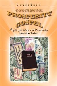 Concerning Prosperity Gospel
