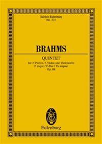 Brahms: Quintet for 2 Violins, 2 Violas and Violoncello, F Major/F-Dur/Fa Majeur, Op. 88