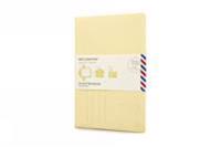 Moleskine Messages Postal Notebook, Pocket, Plain, Frangipane Yellow, Soft Cover (3.5 X 5.5)