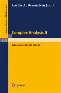 Complex Analysis II