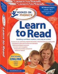 Hooked on Phonics Learn to Read, Pre-K, Levels 1 & 2 [With Workbook and Flash Cards and DVD and Storybooks, Quick Start Guide]