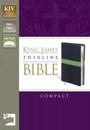 KJV, Thinline Bible, Compact, Imitation Leather, Blue/Green, Red Letter Edition