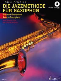 Jazz Method for Soprano/Tenor Sax Book/CD: (German)