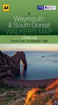 Aa Purbeck & South Dorset Walker's Map