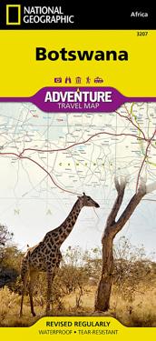 National Geographic Botswana Map