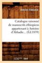 Catalogue Raisonn? de Manuscrits ?thiopiens Appartenant ? Antoine d'Abbadie (?d.1859)