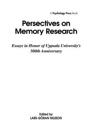Perspectives on Memory Research
