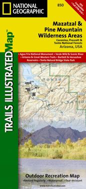 National Geographic Trails Illustrated Map Mazatzal & Pine Mountain Wilderness Areas